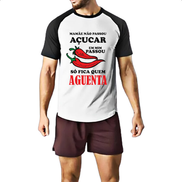 Camiseta Raglan Mamae nao passou acucar - Imagem 2