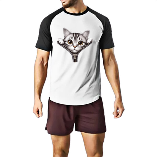Camiseta Raglan Manx no ziper - Imagem 2