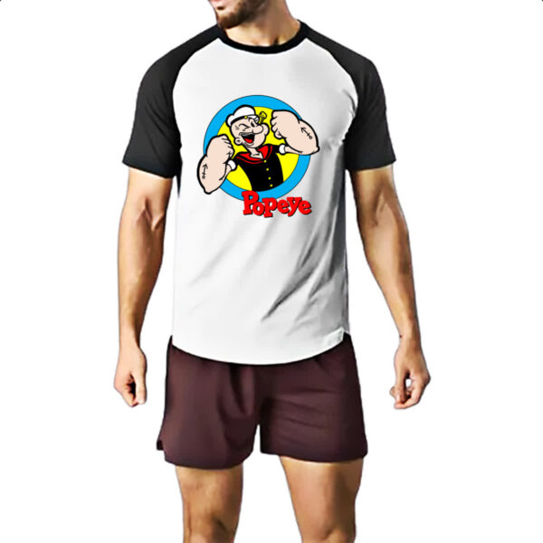 Camiseta Raglan Mariheiro Popeye Classico - Imagem 2