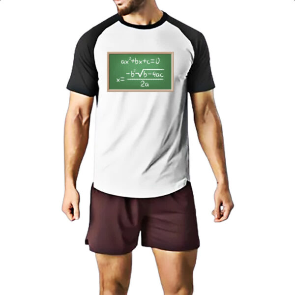 Camiseta Raglan Matematica equacao segundo grau - Imagem 2