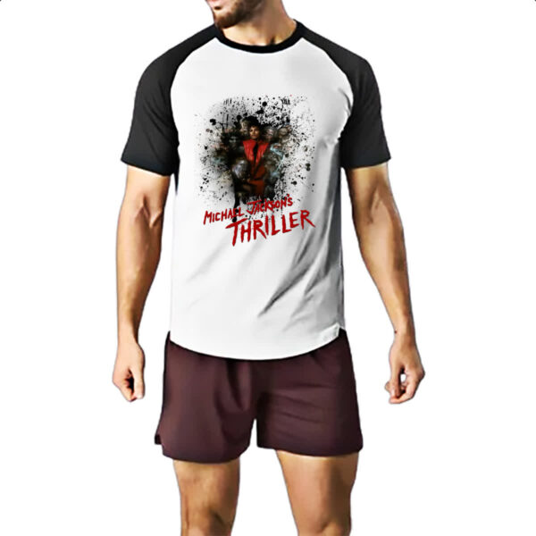 Camiseta Raglan Michael Jackson Thriller 02 - Imagem 2