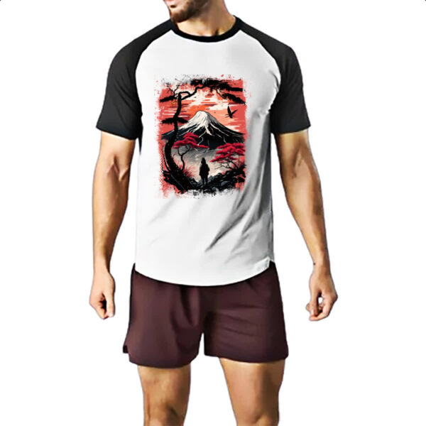 Camiseta Raglan Montanha Fugi Japao 1 - Imagem 2