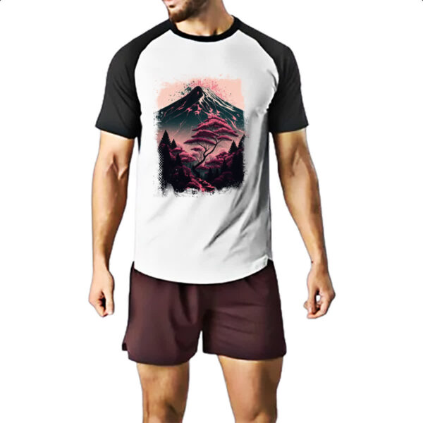 Camiseta Raglan Montanha Fugi Japao 4 - Imagem 2