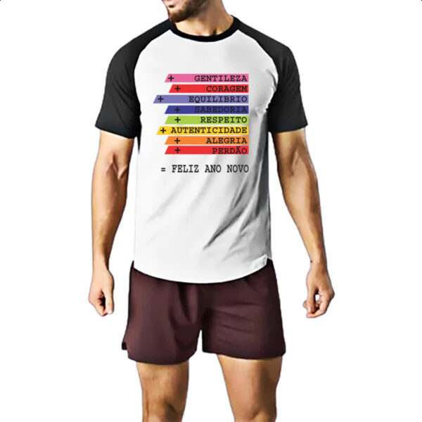 Camiseta Raglan Ano novo de acoes - Imagem 2