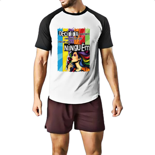 Camiseta Raglan Mulher decidida - Imagem 2