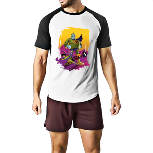 Camiseta Raglan Nostalgia Frankstein Jr e os Impossiveis - Imagem 2