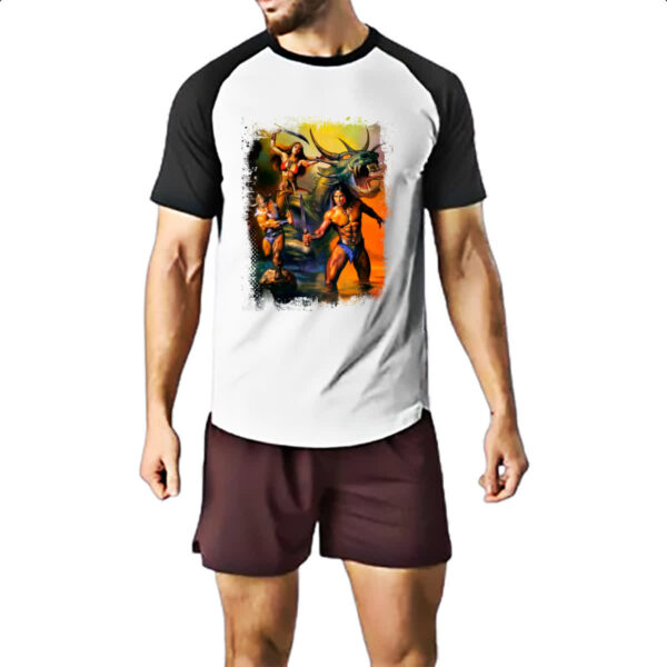 Camiseta Raglan Nostalgia Golden Axe - Imagem 2