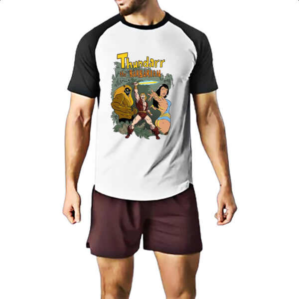 Camiseta Raglan Nostalgia Thundarr o barbaro - Imagem 2