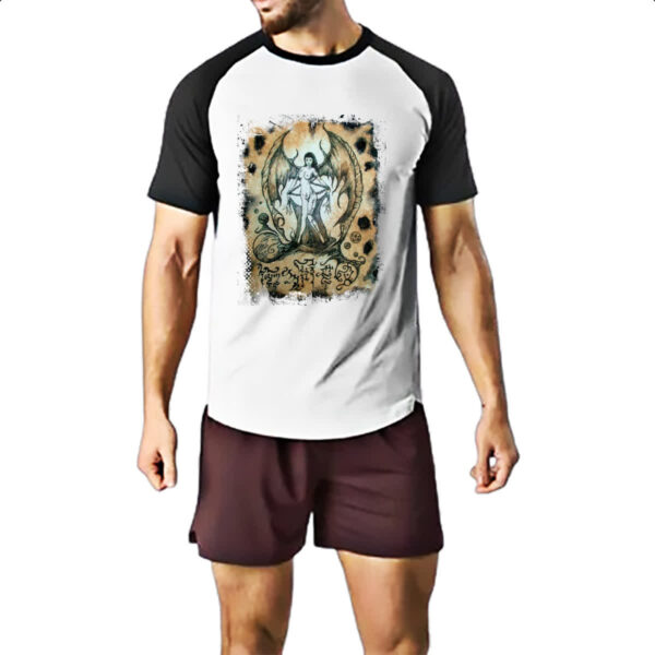 Camiseta Raglan Necronomicon Fragmento Succubus - Imagem 2
