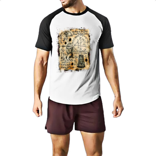 Camiseta Raglan Necronomicon Fragmento Yog Sothoth - Imagem 2