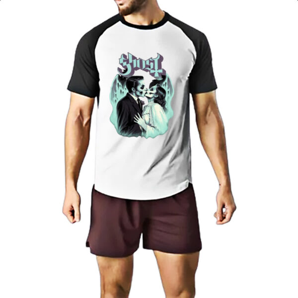 Camiseta Raglan Noivos fantasmas - Imagem 2