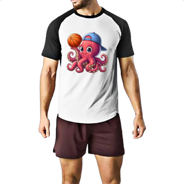 Camiseta Raglan Octopus basquete - Imagem 2