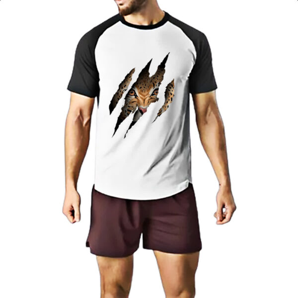 Camiseta Raglan Onca pintada atras do rasgo - Imagem 2