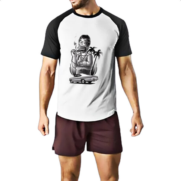 Camiseta Raglan Opala Hommer Simpson - Imagem 2