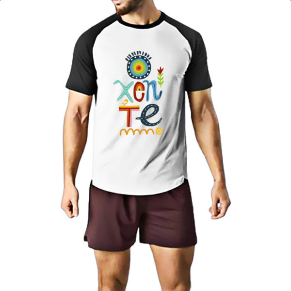 Camiseta Raglan Oxente elementos nordestinos - Imagem 2