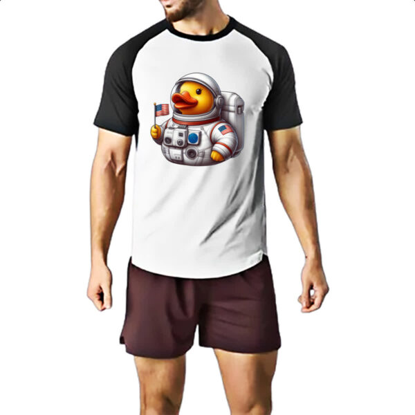 Camiseta Raglan Patinho de borracha Astronauta - Imagem 2