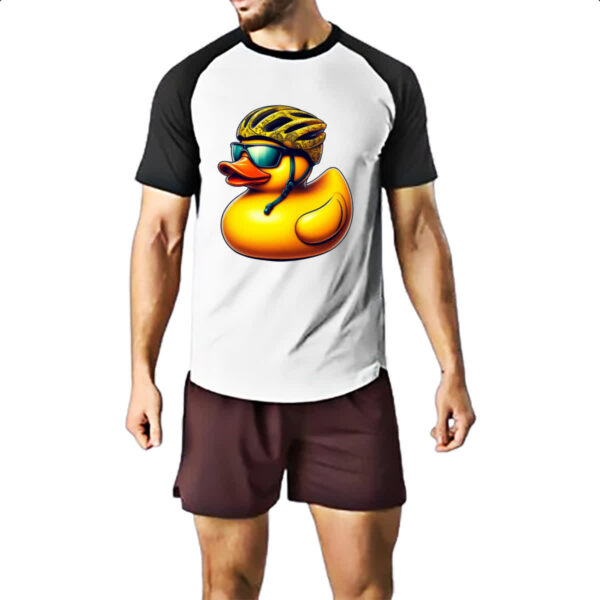 Camiseta Raglan Patinho de borracha Ciclista - Imagem 2