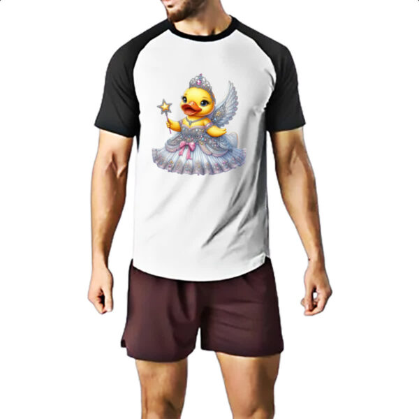 Camiseta Raglan Patinho de borracha Fada - Imagem 2
