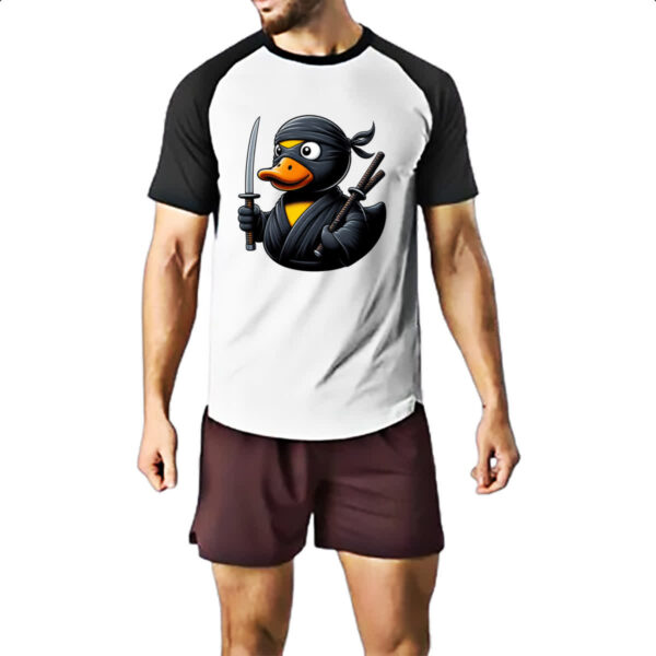 Camiseta Raglan Patinho de borracha Ninja - Imagem 2