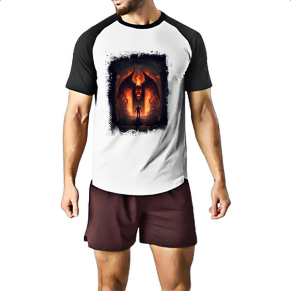 Camiseta Raglan Portal do inferno 7 - Imagem 2