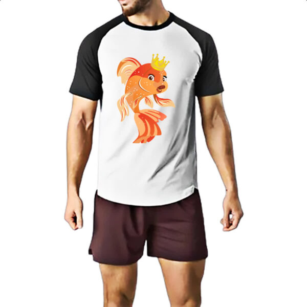 Camiseta Raglan Peixinho dourado - Imagem 2