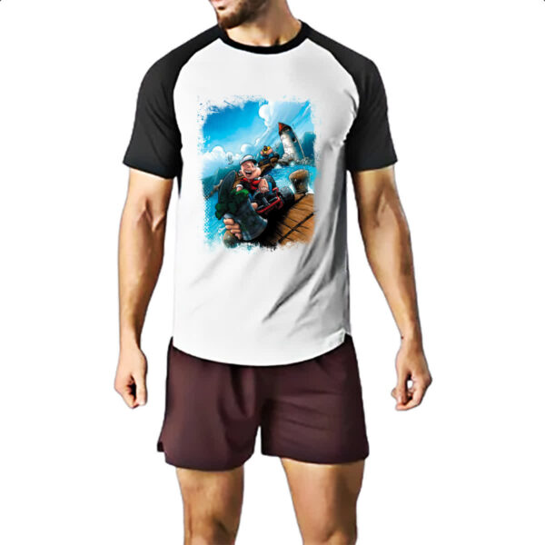 Camiseta Raglan Popeye Kart - Imagem 2