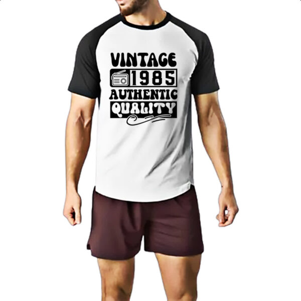 Camiseta Raglan Radio Vintage 1985 - Imagem 2