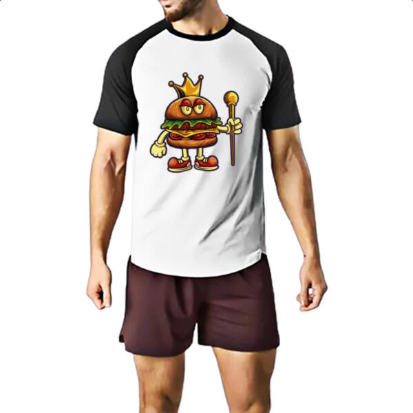 Camiseta Raglan Rei Hamburguer - Imagem 2