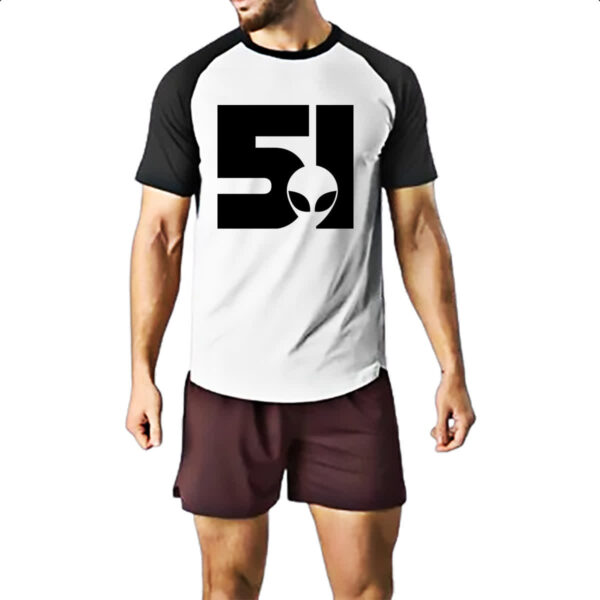 Camiseta Raglan Area 51 Logo ET - Imagem 2