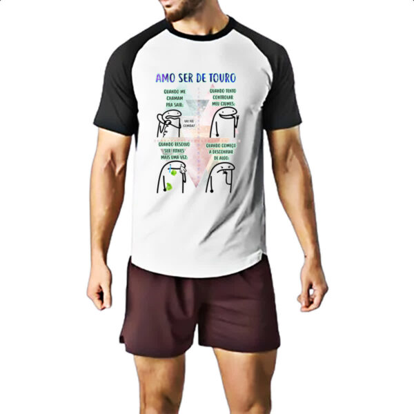 Camiseta Raglan Signo Amo ser de Touro - Imagem 2