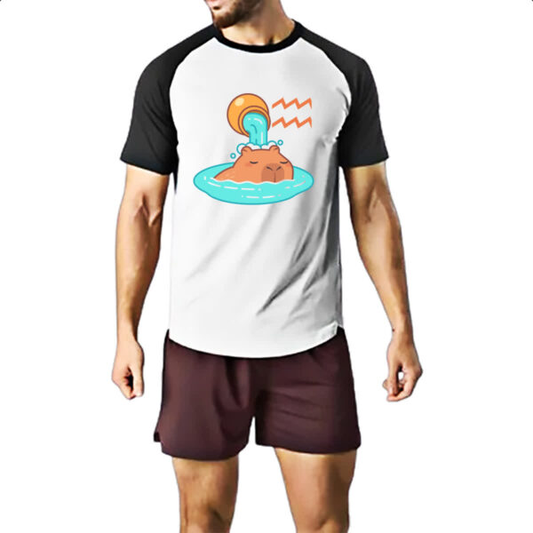 Camiseta Raglan Signo Capivara Aquario - Imagem 2