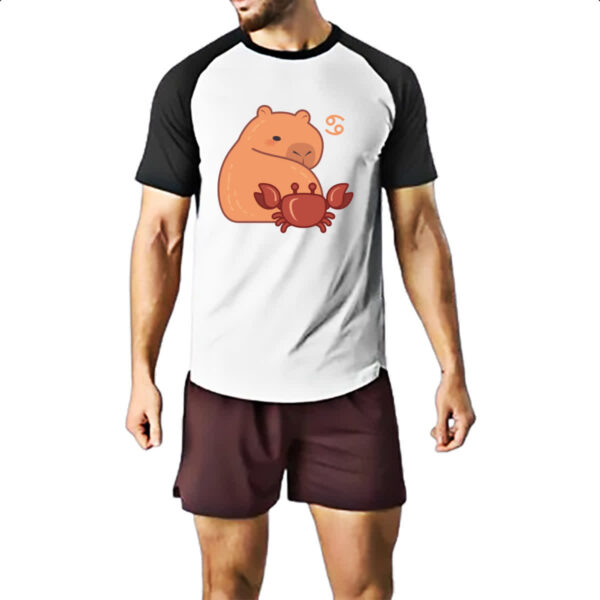 Camiseta Raglan Signo Capivara Cancer - Imagem 2