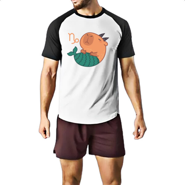 Camiseta Raglan Signo Capivara Capricornio - Imagem 2