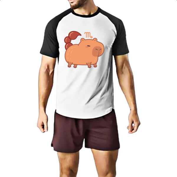 Camiseta Raglan Signo Capivara Escorpiao - Imagem 2