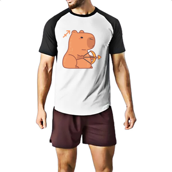 Camiseta Raglan Signo Capivara Sagitario - Imagem 2