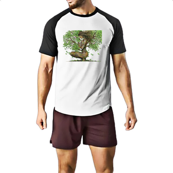 Camiseta Raglan Arvore da vida mae natureza - Imagem 2