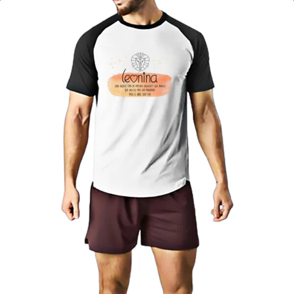 Camiseta Raglan Signo sincero Leao - Imagem 2