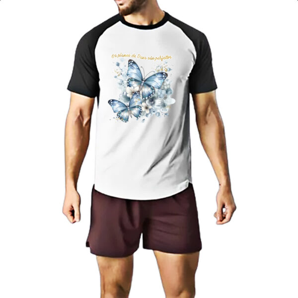 Camiseta Raglan Salmos os planos de Deus - Imagem 2