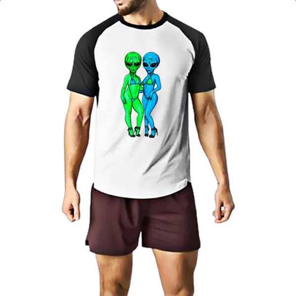 Camiseta Raglan Sexy Aliens - Imagem 2