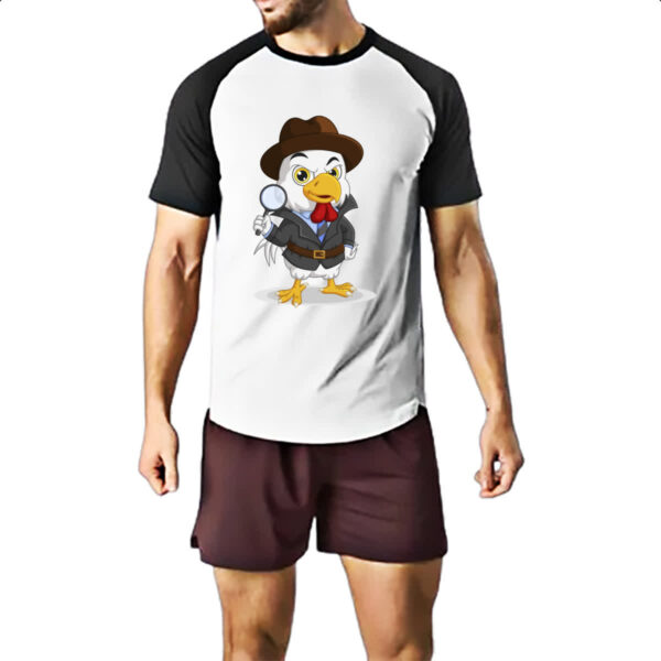 Camiseta Raglan Sherlock Chicken - Imagem 2