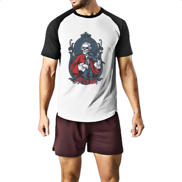 Camiseta Raglan Skull Mozart - Imagem 2