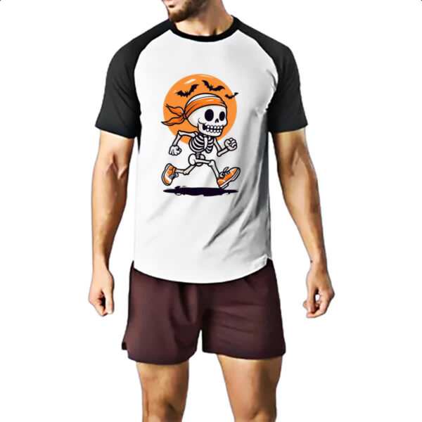 Camiseta Raglan Skull fitness - Imagem 2