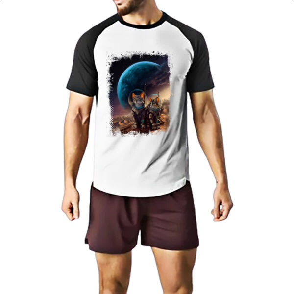 Camiseta Raglan Spacekittens - Imagem 2