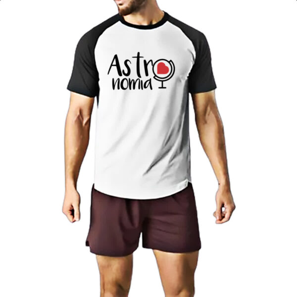 Camiseta Raglan Astronomia - Imagem 2