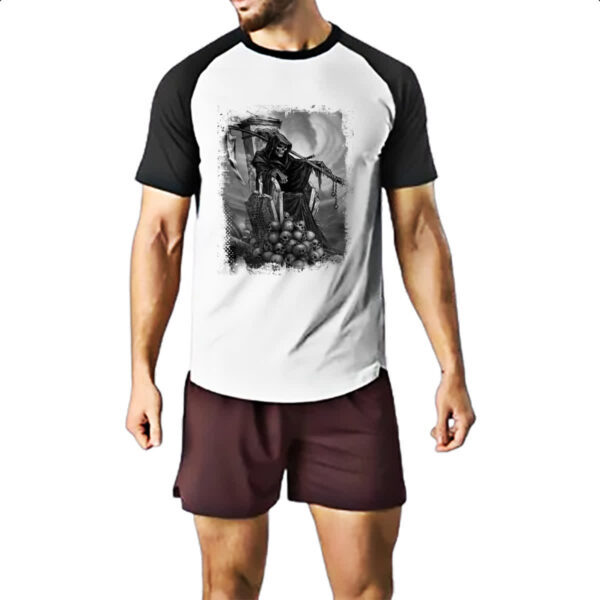 Camiseta Raglan A morte em seu trono - Imagem 2