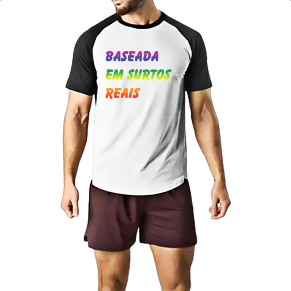 Camiseta Raglan Baseada em surtos reais - Imagem 2