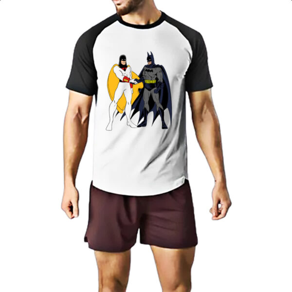 Camiseta Raglan Batman encontra Space Ghost - Imagem 2