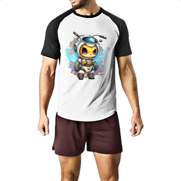 Camiseta Raglan Abelha astronauta - Imagem 2