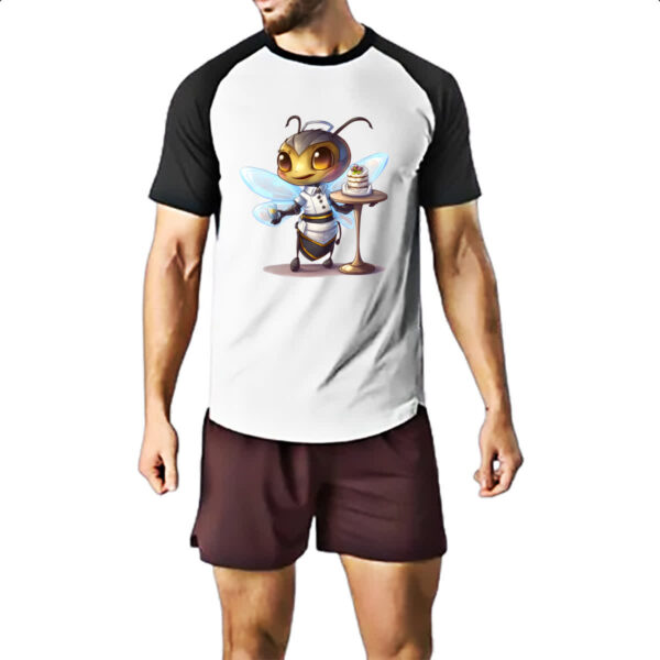 Camiseta Raglan Abelha cozinheira - Imagem 2