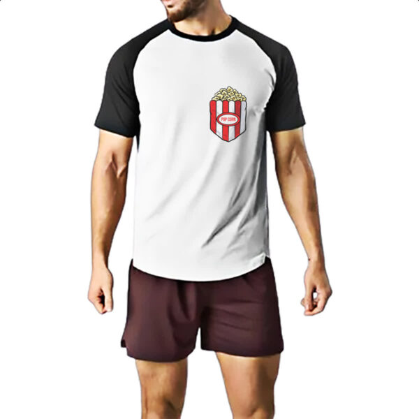 Camiseta Raglan Bolso com pipoca - Imagem 2